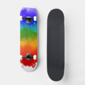 SlipperyJoe's Stolz Spritzer Regenbogenfarben Vibr Skateboard (Vorderseite)