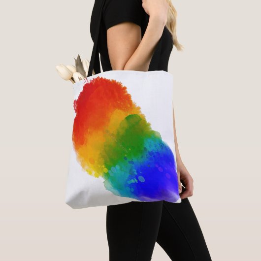 SlipperyJoe's Stolz Spritzer Regenbogenfarben Vibr Tasche (Von Nahem)