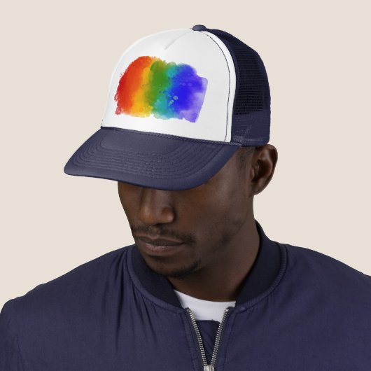 SlipperyJoe's Stolz Spritzer Regenbogenfarben Vibr Truckerkappe (Beispiel)