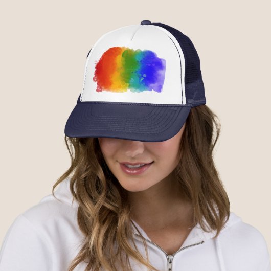 SlipperyJoe's Stolz Spritzer Regenbogenfarben Vibr Truckerkappe (Beispiel)