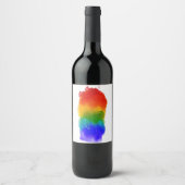 SlipperyJoe's Stolz Spritzer Regenbogenfarben Vibr Weinetikett (Vorderseite)