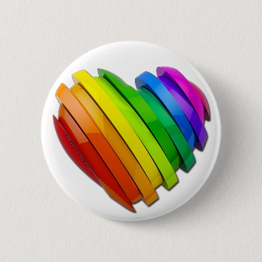 SlipperyJoe's stolze Herzform mehrere Horizonte Button (Vorderseite)