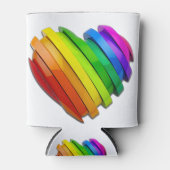 SlipperyJoe's stolze Herzform mehrere Horizonte Dosenkühler (Vorderseite)