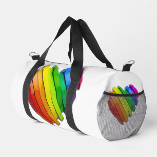 SlipperyJoe's stolze Herzform mehrere Horizonte Duffle Bag