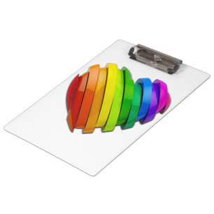 SlipperyJoe's stolze Herzform mehrere Horizonte Klemmbrett