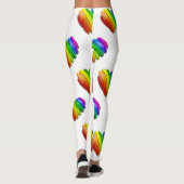 SlipperyJoe's stolze Herzform mehrere Horizonte Leggings (Rückseite)