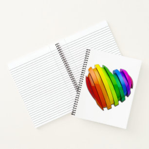 SlipperyJoe's stolze Herzform mehrere Horizonte Notizblock