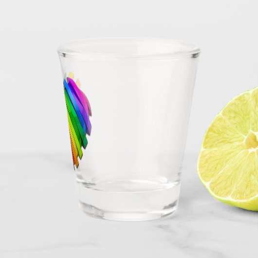 SlipperyJoe's stolze Herzform mehrere Horizonte Schnapsglas (Rechts)