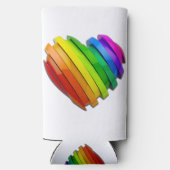 SlipperyJoe's stolze Herzform mehrere Horizonte Selters Dosenkühler (Rückseite)