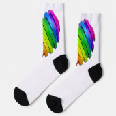 SlipperyJoe's stolze Herzform mehrere Horizonte Socken (Linkes Detail)