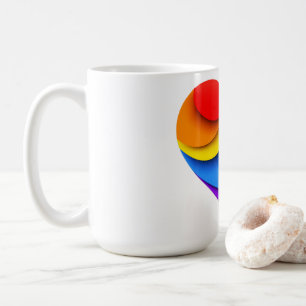 SlipperyJoe's stolze Herzkurve Form 3-D drei-d Kaffeetasse