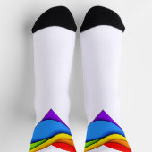 SlipperyJoe's stolze Herzkurve Form 3-D drei-d Socken (Oben)