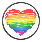 SlipperyJoe's stolze, in der Form eines Knoblauchs Eishockey Puck (Vorderseite)