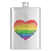 SlipperyJoe's stolze, in der Form eines Knoblauchs Flachmann (Vorderseite)