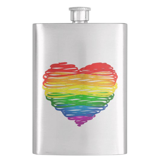 SlipperyJoe's stolze, in der Form eines Knoblauchs Flachmann (Vorderseite)