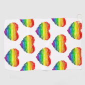 SlipperyJoe's stolze, in der Form eines Knoblauchs Golfhandtuch (Horizontal)