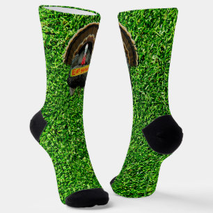 SlipperyJoe's stolzer Truthahn isst Schinken roter Socken