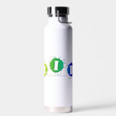 SlipperyJoe's Stolzfarben dreidimensional Trinkflasche (Links)
