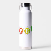 SlipperyJoe's Stolzfarben dreidimensional Trinkflasche (Vorne)