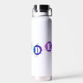 SlipperyJoe's Stolzfarben dreidimensional Trinkflasche (Rückseite)