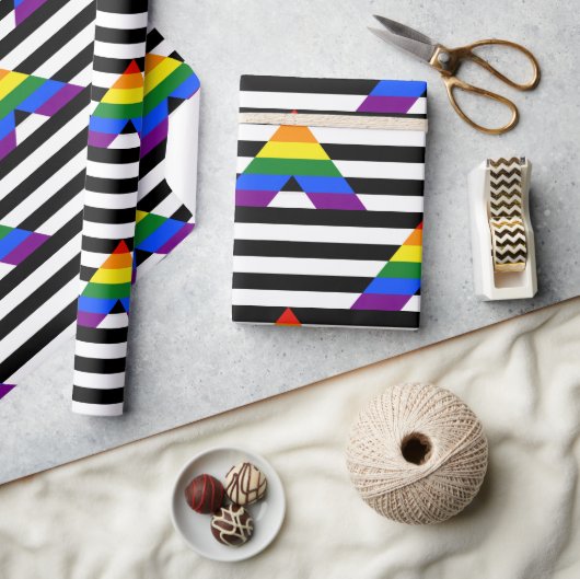 SlipperyJoe's Straight Ally Flag Gay Geschenke LGB Geschenkpapier (Kunsthandwerk)