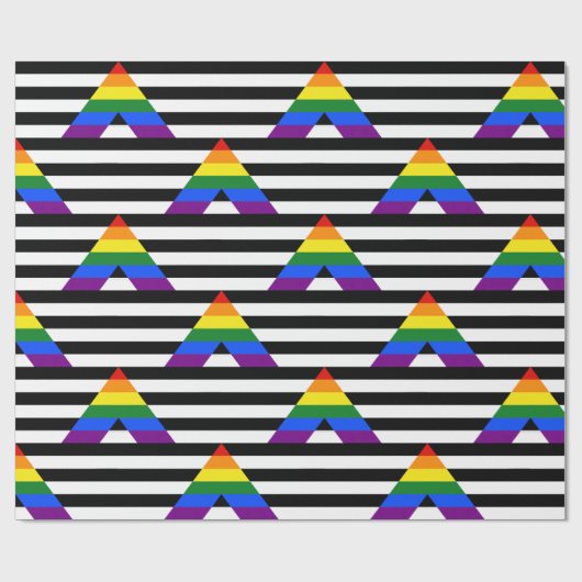 SlipperyJoe's Straight Ally Flag Gay Geschenke LGB Geschenkpapier (Flach)
