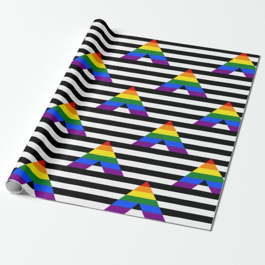SlipperyJoe's Straight Ally Flag Gay Geschenke LGB Geschenkpapier (Ungerollt)