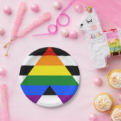 SlipperyJoe's Straight Ally Flag Gay Geschenke LGB Pappteller (Party)
