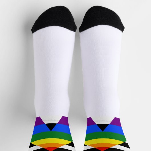 SlipperyJoe's Straight Ally Flag Gay Geschenke LGB Socken (Oben)