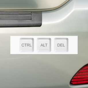 SlipperyJoe's STRG ALT ENTF Computer-Tastaturtaste Autoaufkleber