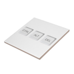 SlipperyJoe's STRG ALT ENTF-Taste Computer-Tastatu Fliese