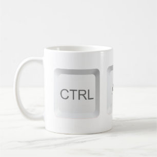 SlipperyJoe's STRG ALT ENTF-Taste Computer-Tastatu Kaffeetasse
