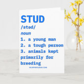 Slipperyjoes Stud Definition Tiere Wörterbuch B  Karte (Gelbe Blume)
