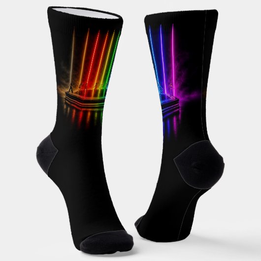 SlipperyJoe's Tanzperformance zum Feiern von Pride Socken (Gewinkelt)