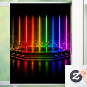 SlipperyJoe's Tanzperformance zum Pride-Jubiläum  Fensteraufkleber