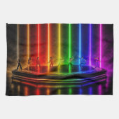 SlipperyJoe's Tanzperformance zum Pride-Jubiläum Geschirrtuch (Horizontal)