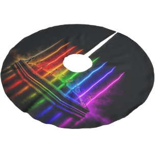SlipperyJoe's Tanzperformance zum Pride-Jubiläum  Polyester Weihnachtsbaumdecke