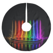 SlipperyJoe's Tanzperformance zum Pride-Jubiläum Polyester Weihnachtsbaumdecke (Vorderseite)