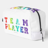 SlipperyJoe's Team Player-Wörter Farbverlauf Regen