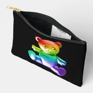 SlipperyJoe's Teddybär aus gebürstetem Metall, gla Zubehörtasche