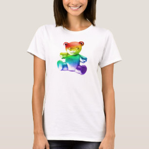 SlipperyJoe's Teddybär aus gebürstetem Metall, san T-Shirt