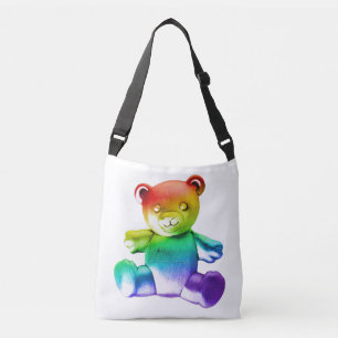 SlipperyJoe's Teddybär aus gebürstetem Metall, san Tragetaschen Mit Langen Trägern