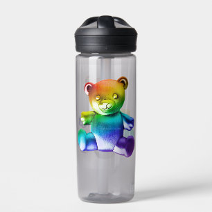 SlipperyJoe's Teddybär aus gebürstetem Metall, san Trinkflasche