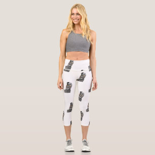 SlipperyJoe's Thanksgiving-Tradition muskulöser Ma Capri Leggings