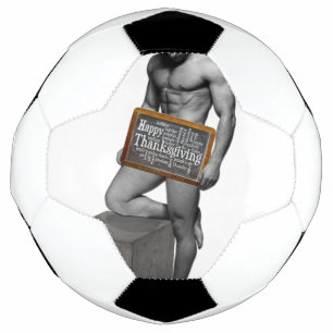 SlipperyJoe's Thanksgiving-Tradition muskulöser mä Fußball
