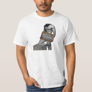 SlipperyJoe's Thanksgiving-Tradition muskulöser Ma T-Shirt