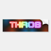 SlipperyJoe's throb Regenbogenförmige Gradientendi Autoaufkleber (Vorne)