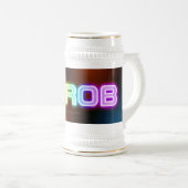 SlipperyJoe's throb Regenbogenförmige Gradientendi Bierglas (VorderseiteRechts)