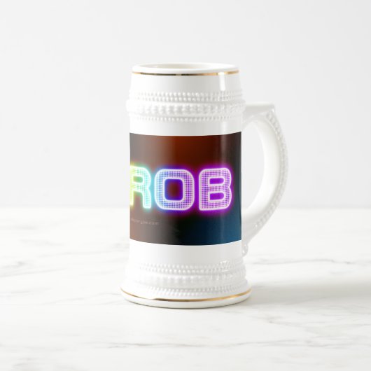 SlipperyJoe's throb Regenbogenförmige Gradientendi Bierglas (VorderseiteRechts)