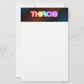 SlipperyJoe's throb Regenbogenförmige Gradientendi Briefpapier (Vorderseite)